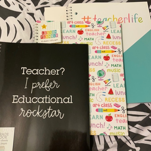 Target Other - lesson planner note books, one grade book